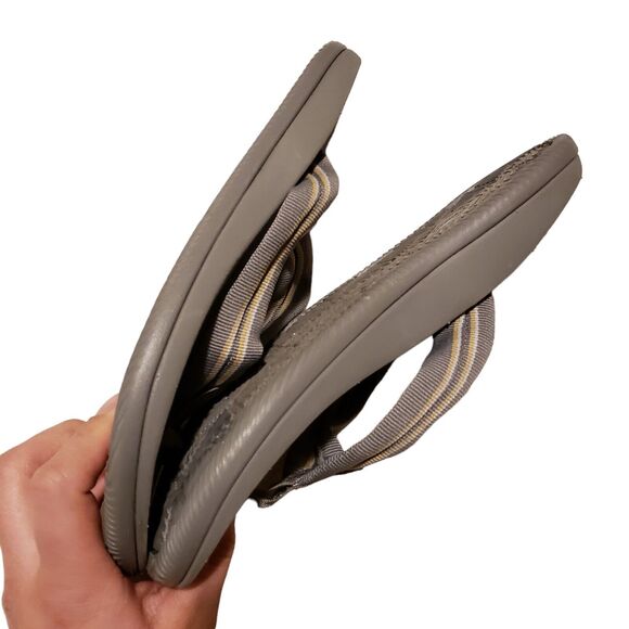 Chaco Men's Chillos Flip Flop Sadie Grey Arch Support Comfort Sandals Size 7 - Picture 3 of 6